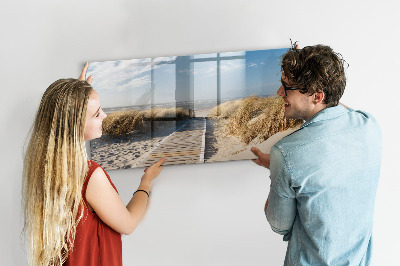Magnetic dry erase board Beach, memories and creativity in photos