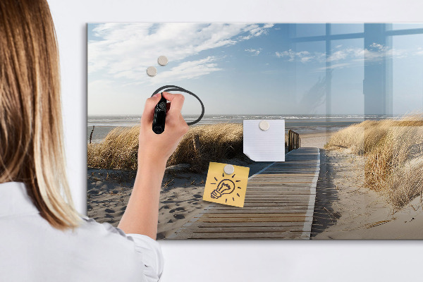 Magnetic dry erase board Beach, memories and creativity in photos