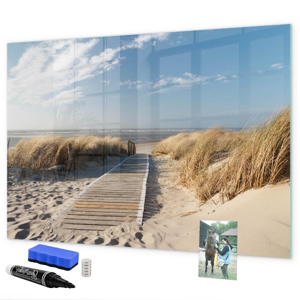 Magnetic dry erase board Beach, memories and creativity in photos