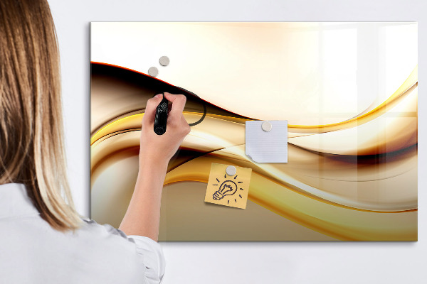 Magnetic dry erase board A modern space for presenting photos
