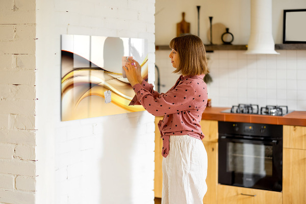Magnetic dry erase board A modern space for presenting photos