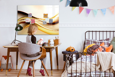 Magnetic dry erase board A modern space for presenting photos