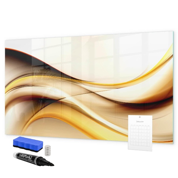 Magnetic dry erase board A modern space for presenting photos