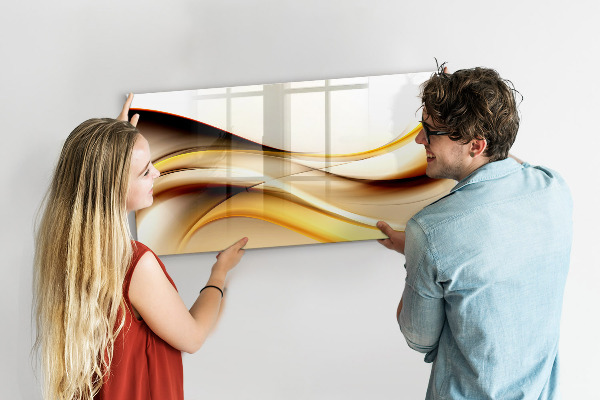 Magnetic dry erase board A modern space for presenting photos