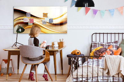 Magnetic dry erase board A modern space for presenting photos