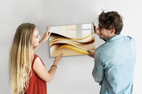 Magnetic dry erase board A modern space for presenting photos