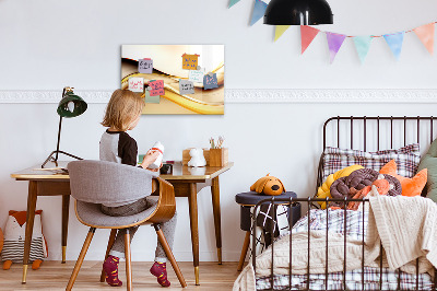 Magnetic dry erase board A modern space for presenting photos
