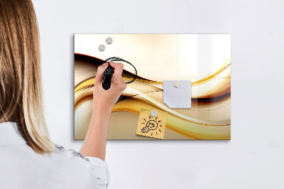 Magnetic dry erase board A modern space for presenting photos