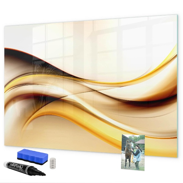 Magnetic dry erase board A modern space for presenting photos