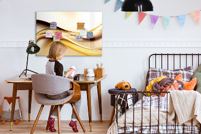 Magnetic dry erase board A modern space for presenting photos