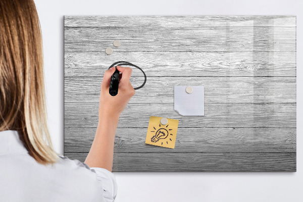 Magnetic dry erase board Stylish board for photos and notes