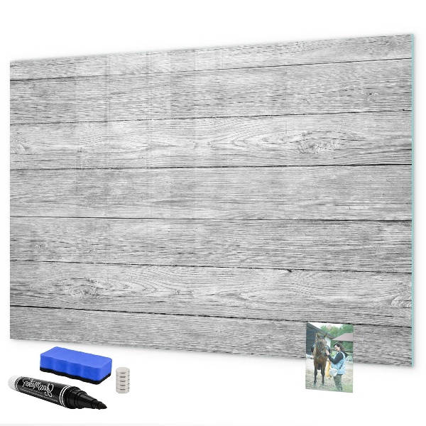 Magnetic dry erase board Stylish board for photos and notes