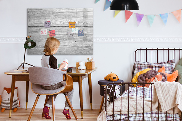 Magnetic dry erase board Stylish board for photos and notes