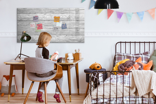 Magnetic dry erase board Stylish board for photos and notes