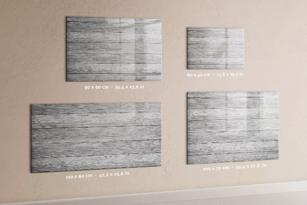 Magnetic dry erase board Stylish board for photos and notes