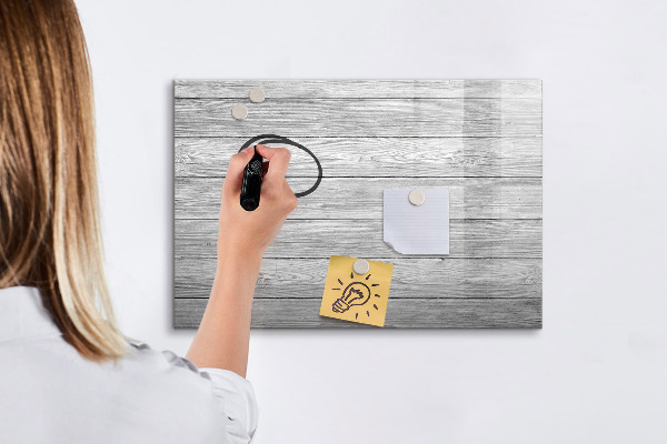Magnetic dry erase board Stylish board for photos and notes