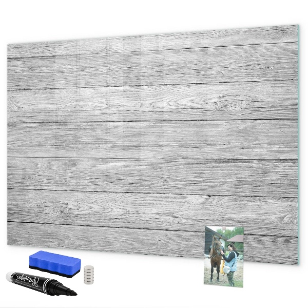 Magnetic dry erase board Stylish board for photos and notes
