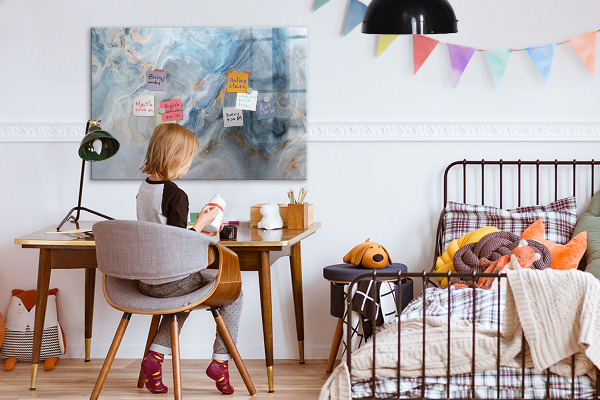Dry erase board magnetic Modern photo display board