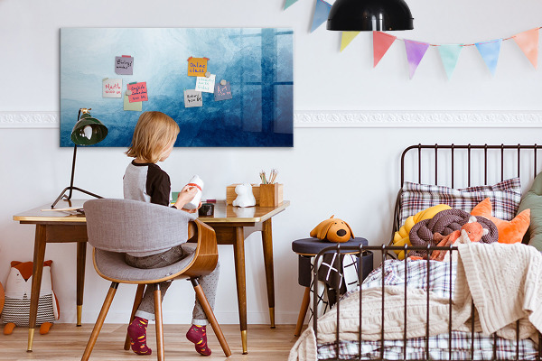 Magnetic dry erase board A space for creative memories and notes