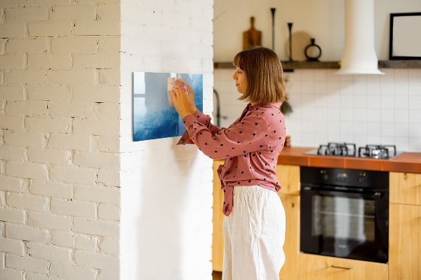 Magnetic dry erase board A space for creative memories and notes
