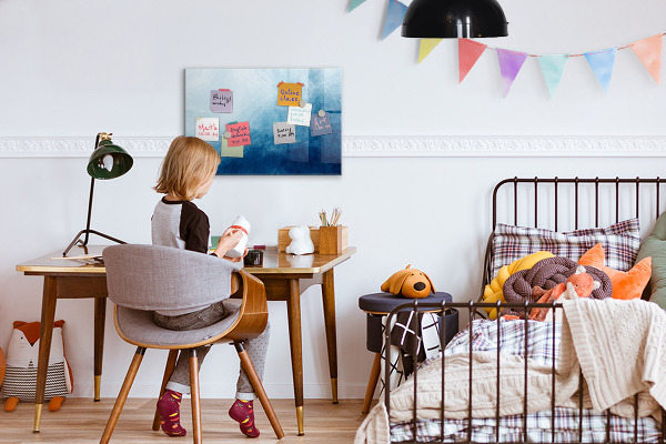 Magnetic dry erase board A space for creative memories and notes