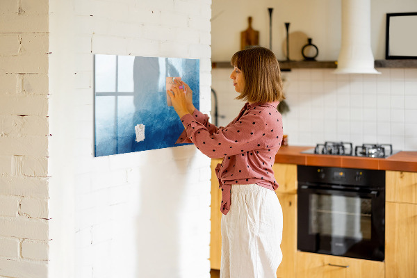 Magnetic dry erase board A space for creative memories and notes