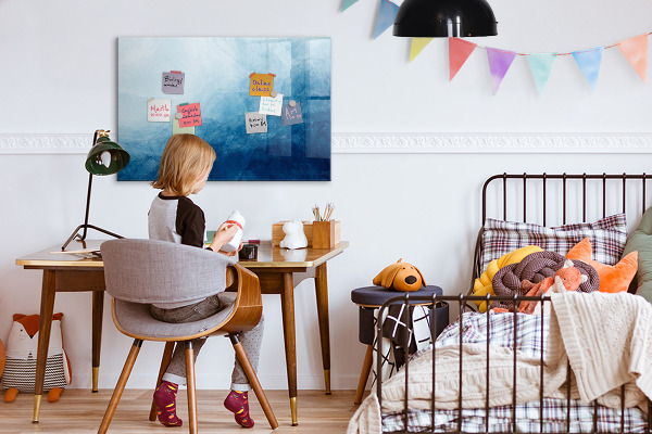 Magnetic dry erase board A space for creative memories and notes