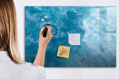 Magnetic dry erase board A colorful board for notes and photos