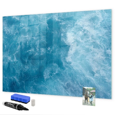 Magnetic dry erase board A colorful board for notes and photos