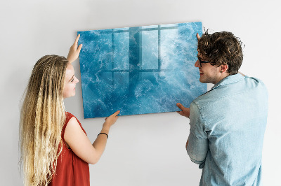 Magnetic dry erase board A colorful board for notes and photos