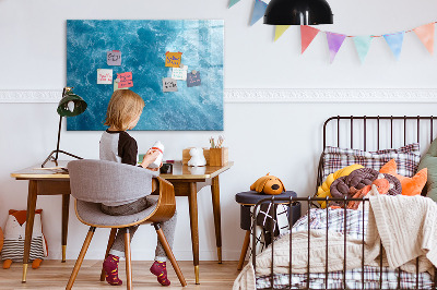 Magnetic dry erase board A colorful board for notes and photos