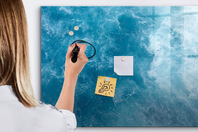 Magnetic dry erase board A colorful board for notes and photos
