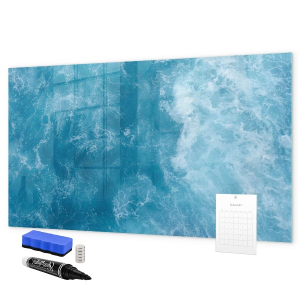 Magnetic dry erase board A colorful board for notes and photos