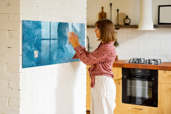 Magnetic dry erase board A colorful board for notes and photos