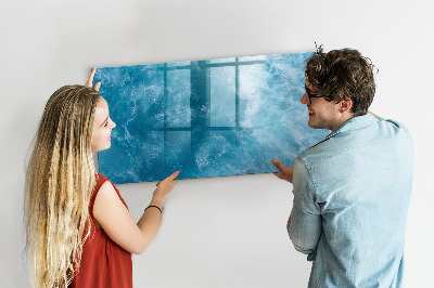 Magnetic dry erase board A colorful board for notes and photos