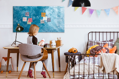 Magnetic dry erase board A colorful board for notes and photos