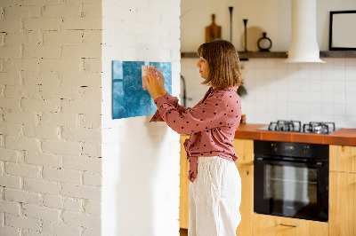 Magnetic dry erase board A colorful board for notes and photos