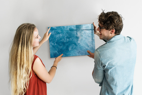 Magnetic dry erase board A colorful board for notes and photos