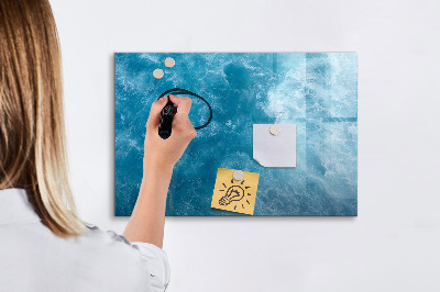 Magnetic dry erase board A colorful board for notes and photos
