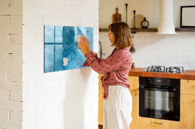 Magnetic dry erase board A colorful board for notes and photos