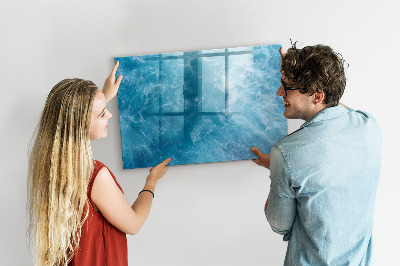 Magnetic dry erase board A colorful board for notes and photos
