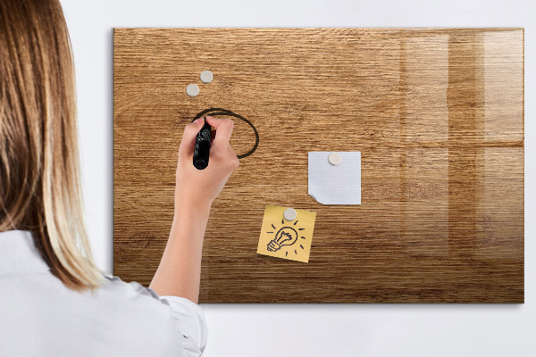 Dry erase board magnetic Memo board with magnets and photos