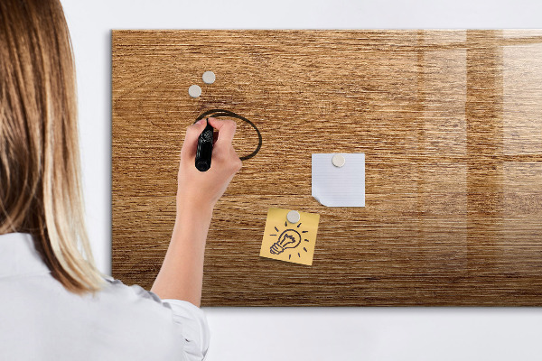 Dry erase board magnetic Memo board with magnets and photos