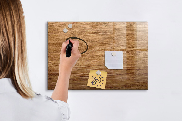 Dry erase board magnetic Memo board with magnets and photos
