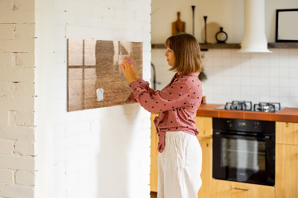 Dry erase board magnetic Memo board with magnets and photos