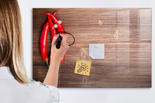 Magnetic dry erase board A practical board for notes and photos