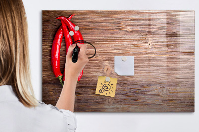 Magnetic dry erase board A practical board for notes and photos