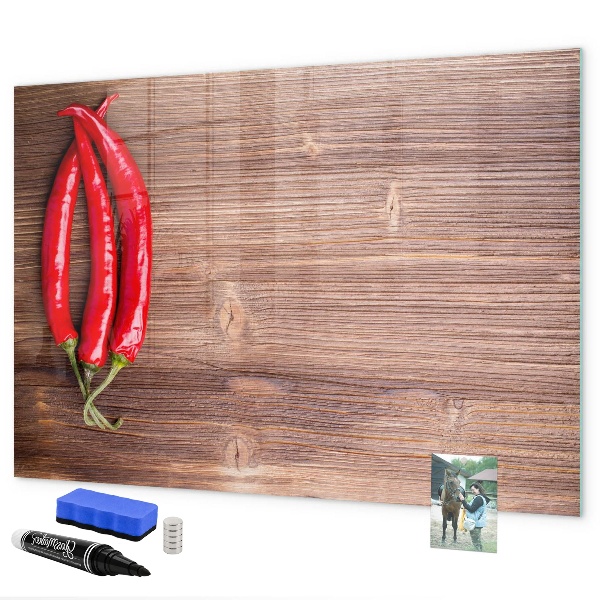 Magnetic dry erase board A practical board for notes and photos