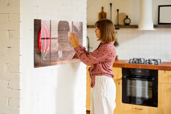 Magnetic dry erase board A practical board for notes and photos