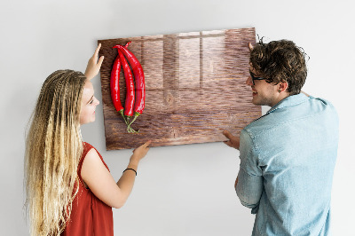 Magnetic dry erase board A practical board for notes and photos